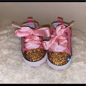 Custom Crystal baby shoes